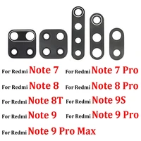 2pcs back rear camera glass lens with glue replacement for redmi note 9 pro note 6 7 8 8t 9s 9 10 pro 5g max with sticker