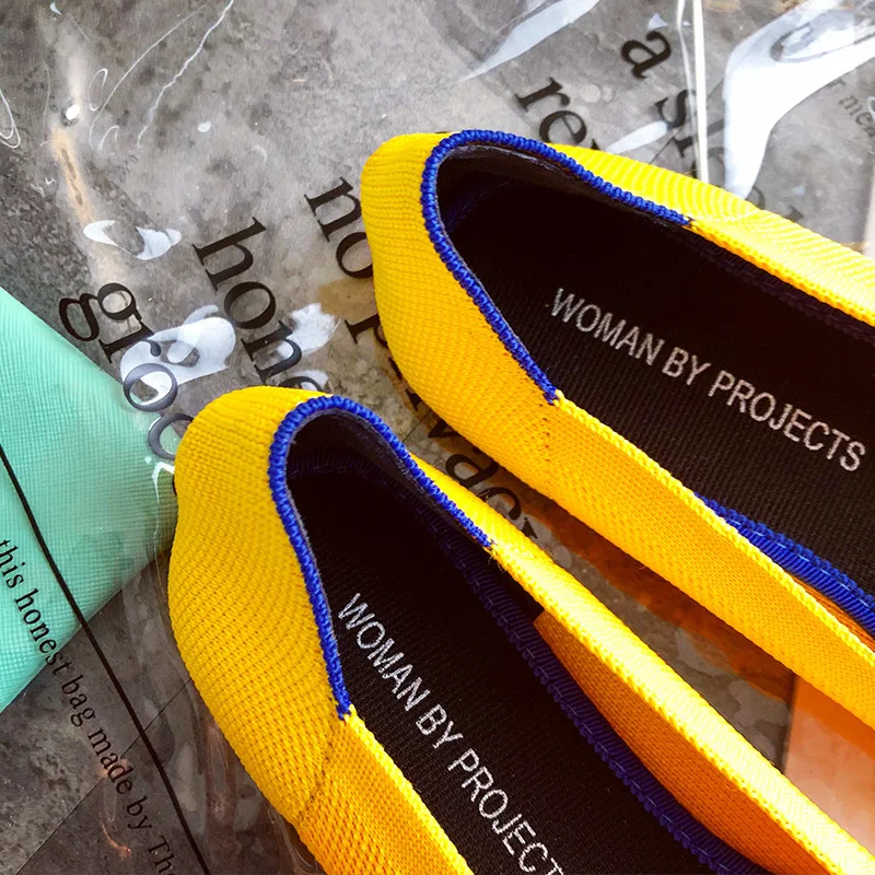 Роскошная дизайнерская обувь для женщин туфли на плоской подошве дышащие