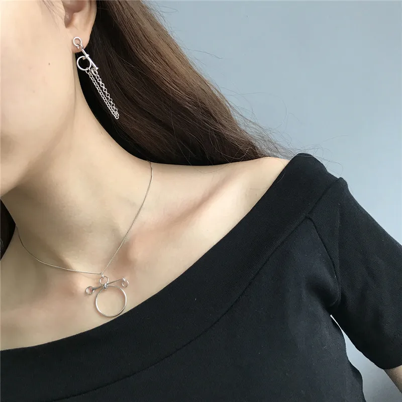 RUIYI реальные 925 Серебряный крест ожерелье с круглой подвеской для женщин модные