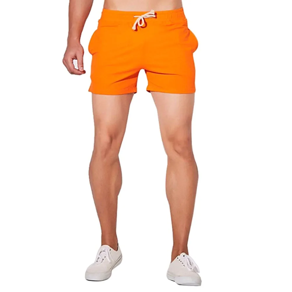 Спортивные мужские шорты для бега майка одноцветные спортивные с