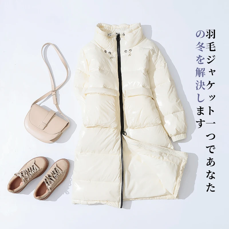 90% Witte Eend Donsjack Vrouwen Dikke Lange зима Jas Vrouwen Koreaanse Vrouwelijke пуховик Jas Moncler Femme