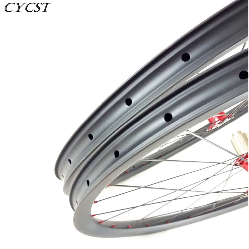 29er MTB AM 35 мм Асимметричный полностью горный диск карбоновая колесная передняя 74