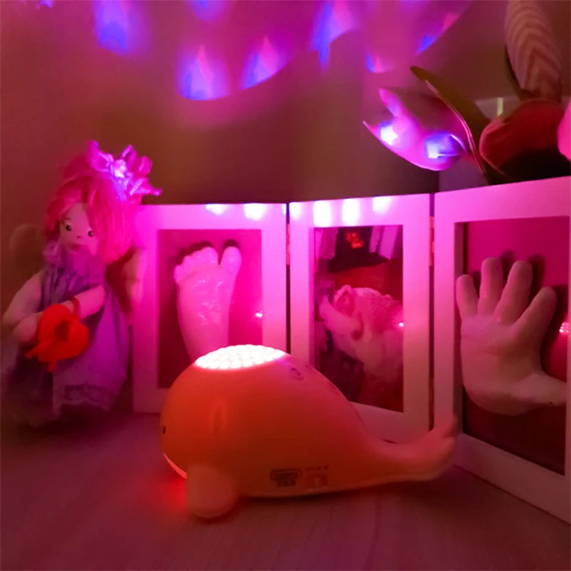 Night Lights for Kid Star Sky Projector Toy Baby Musical Mobile Light USB Charging Bluetooth Remote Control Infant Birthday Gift | Игрушки и