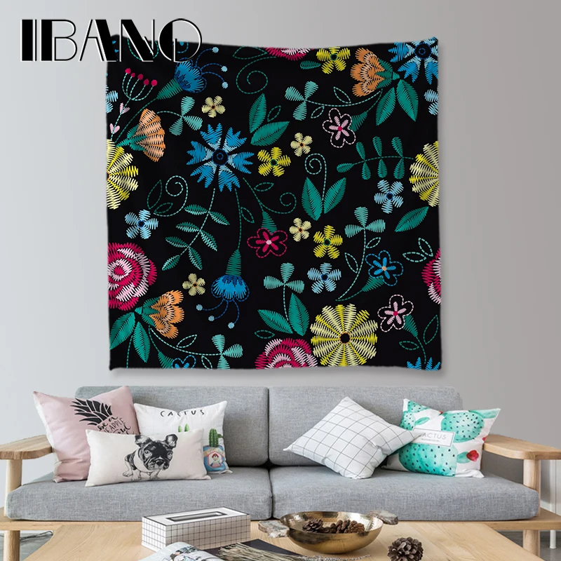 

IBANO New Design Cat Tapestry Polyester Wall Hanging Tapestry Wedding Decoration Tablecloth Christmas Decorations For Wall