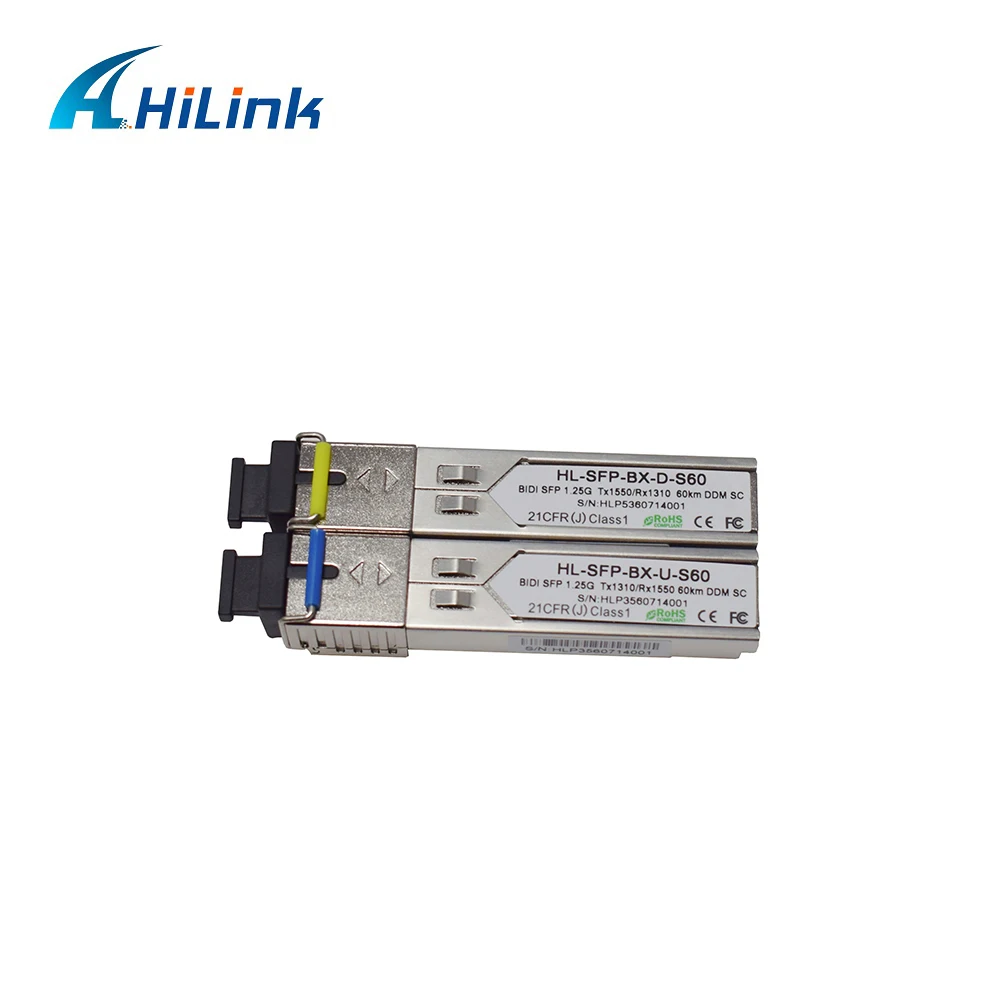 Бесплатная доставка SFP 1 25 ГБ BiDi BD 1310 нм 60 км DDM SC LC коннектор дополнительный