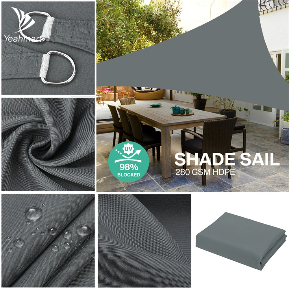 Водонепроницаемый тент брезент треугольный садовый навес Солнцезащитный