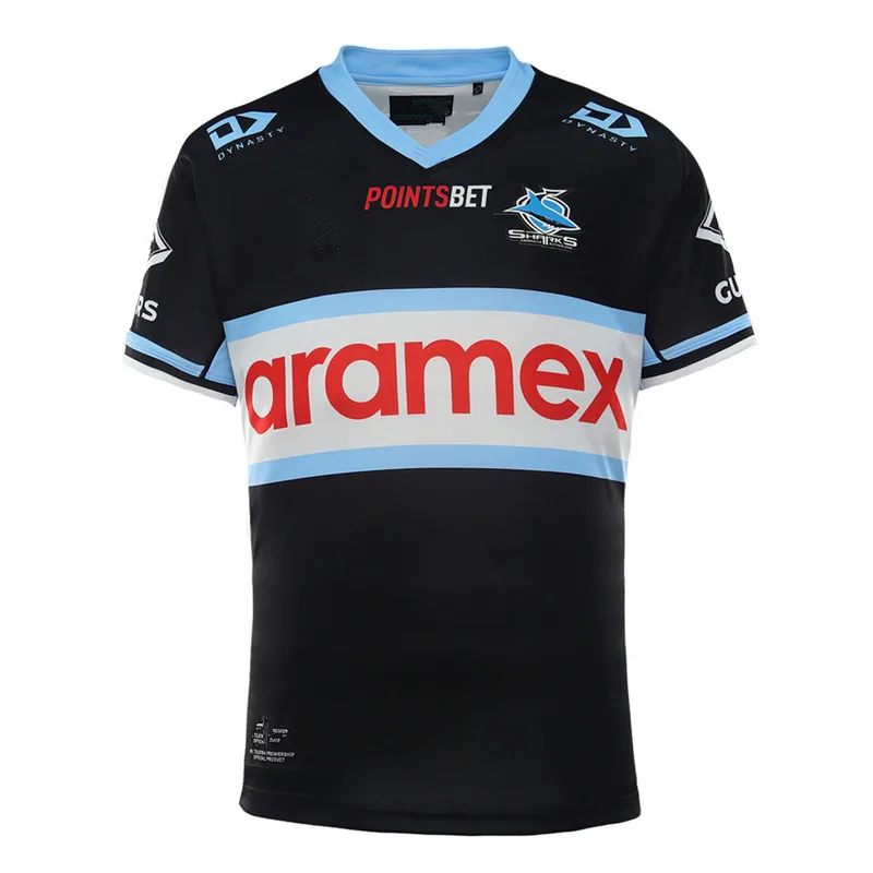 2022 CRONULLA Shark HOME / AWAY рубашка-мужская футболка для регби Размер: S-5XL (печать имени под