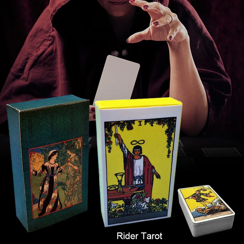 Полный английский лучистый Райдер Wait Tarot Cards Smith Witch колода семейная настольная