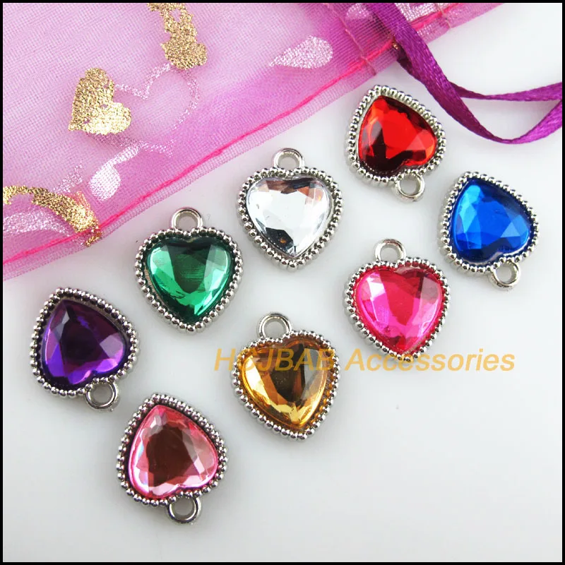 Новый 20 шт. тупой Серебряный Металл с гальваническим покрытием Смешанные