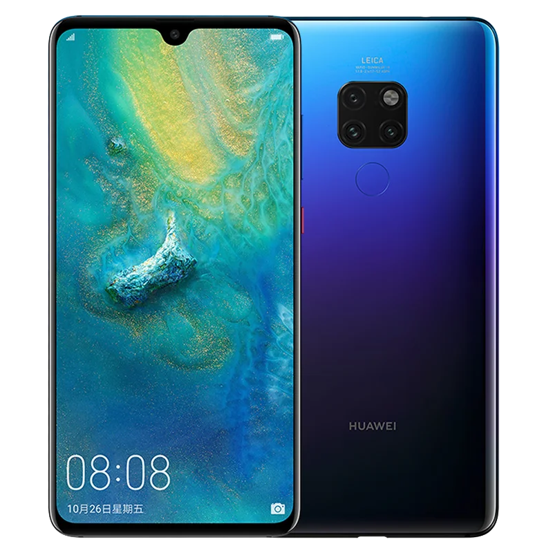 Мобильный телефон huawei mate 20 с глобальной прошивкой, 6,35 дюймов, Восьмиядерный процессор Kirin 980, SuperCharge, 4000 мАч, GPU Turbo, 2,0, отпечаток пальца