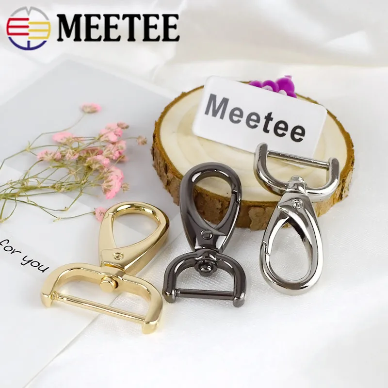2 шт. металлическая сумка для багажа Meetee 20/25 мм сумки застежки пряжки собак