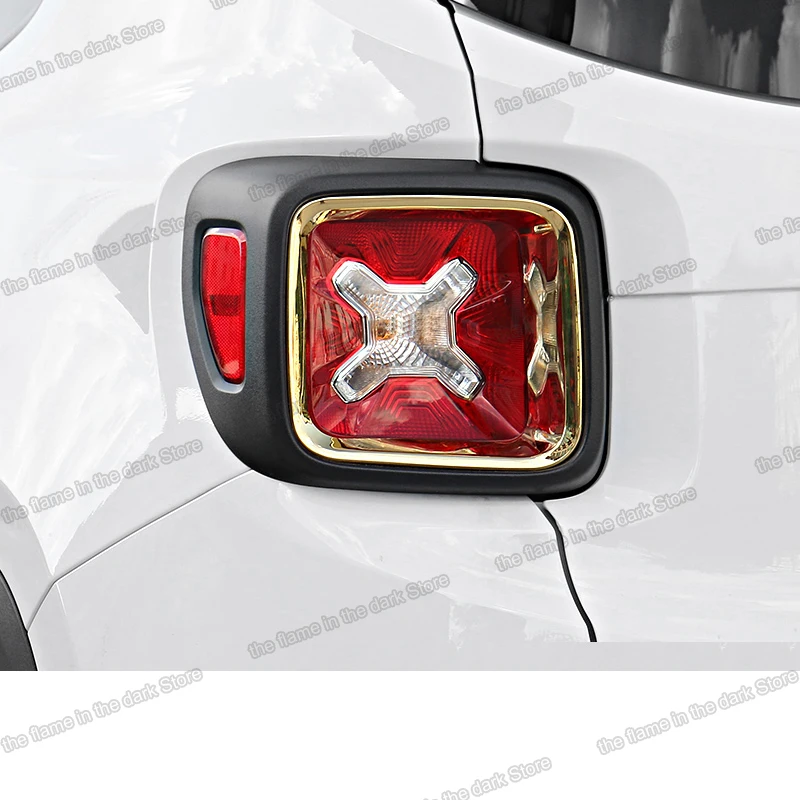 shiny silver Abs Car Tail Light Cover Trims for Jeep Renegade 2016 2017 2018 2019 taillight auto parts accessories rear lamp | Автомобили