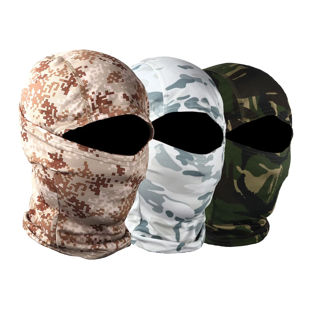 Камуфляжная Балаклава HEROBIKER мотоциклетная маска для лица охотничий шлем кепка