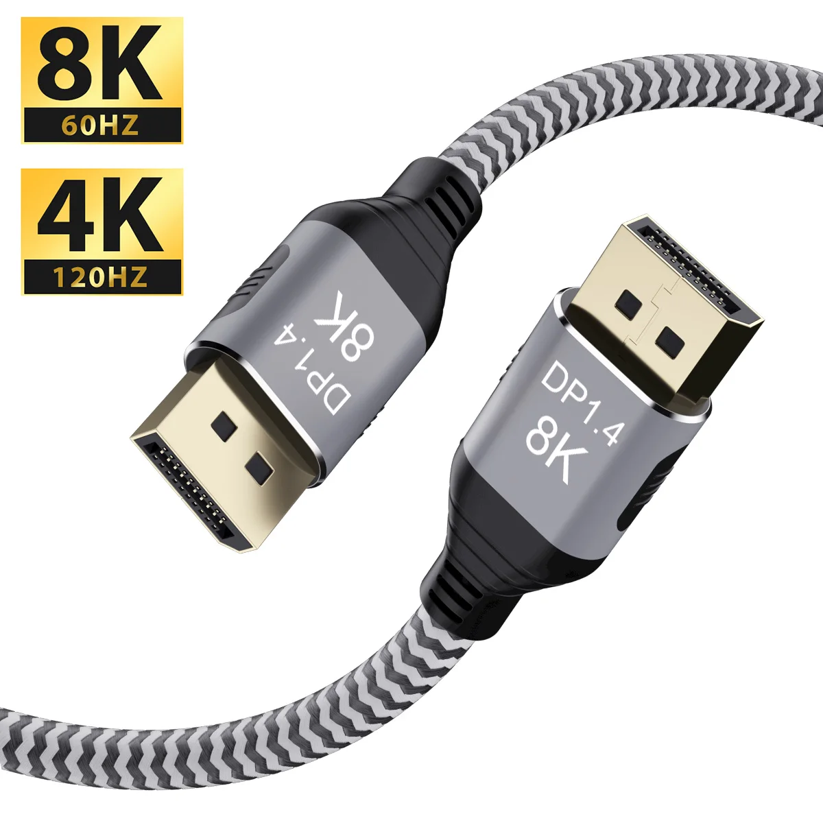 

Переходник DP 1,4 8K DisplayPort штекер-штекер Видео Аудио кабель 3D HDR 4:4:4 RGB для ПК ноутбука проектора DP 1,4 до DP 1,4 разъем