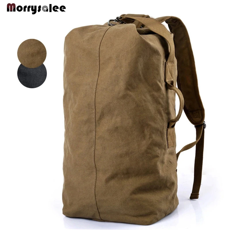 Вместительный холщовый рюкзак для мужчин Многофункциональный Холщовый дорожный