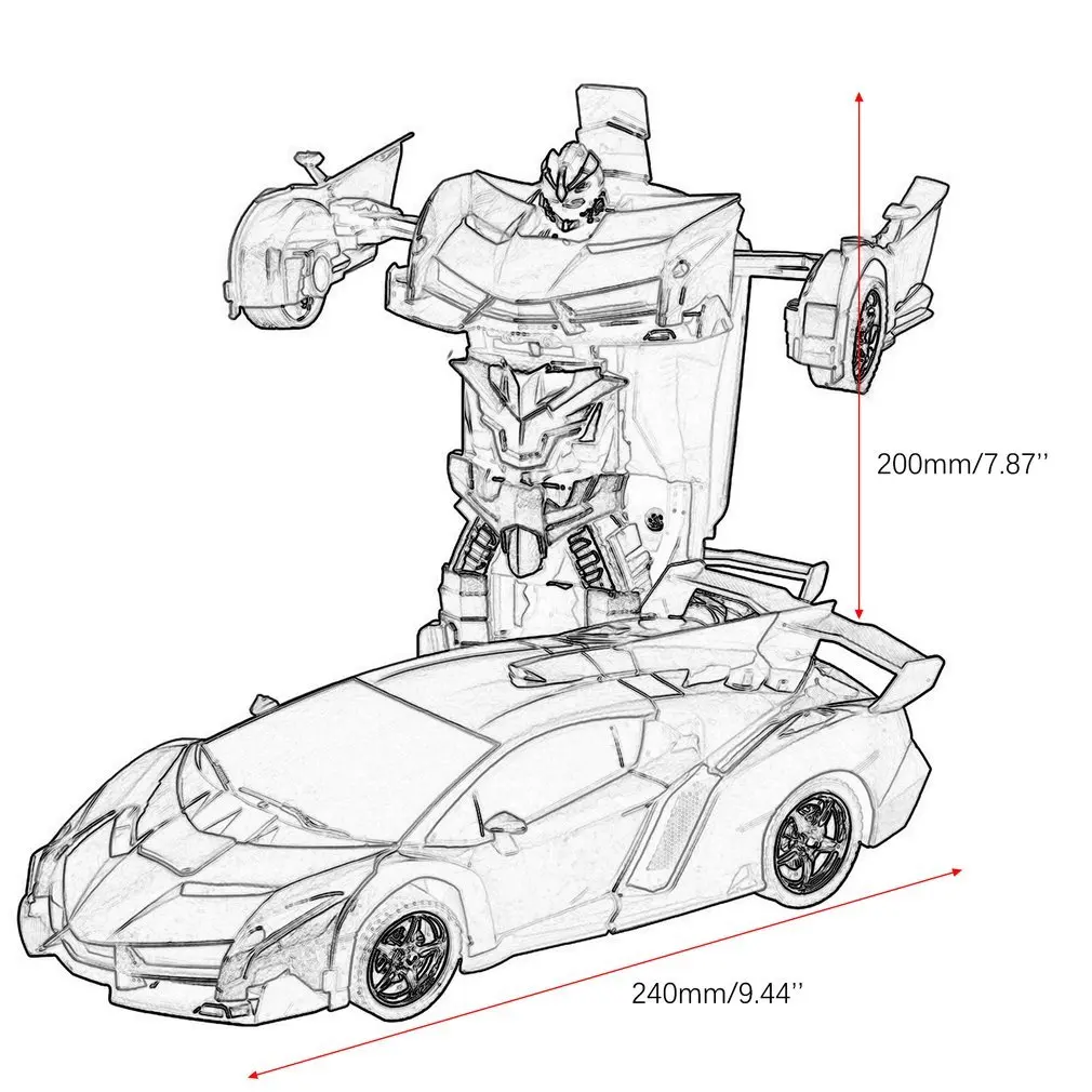 Автомобиль роботы-трансформеры спортивный автомобиль модель игрушечные роботы беспроводной зарядки Прохладный деформации автомобиль с батареей детские игрушки