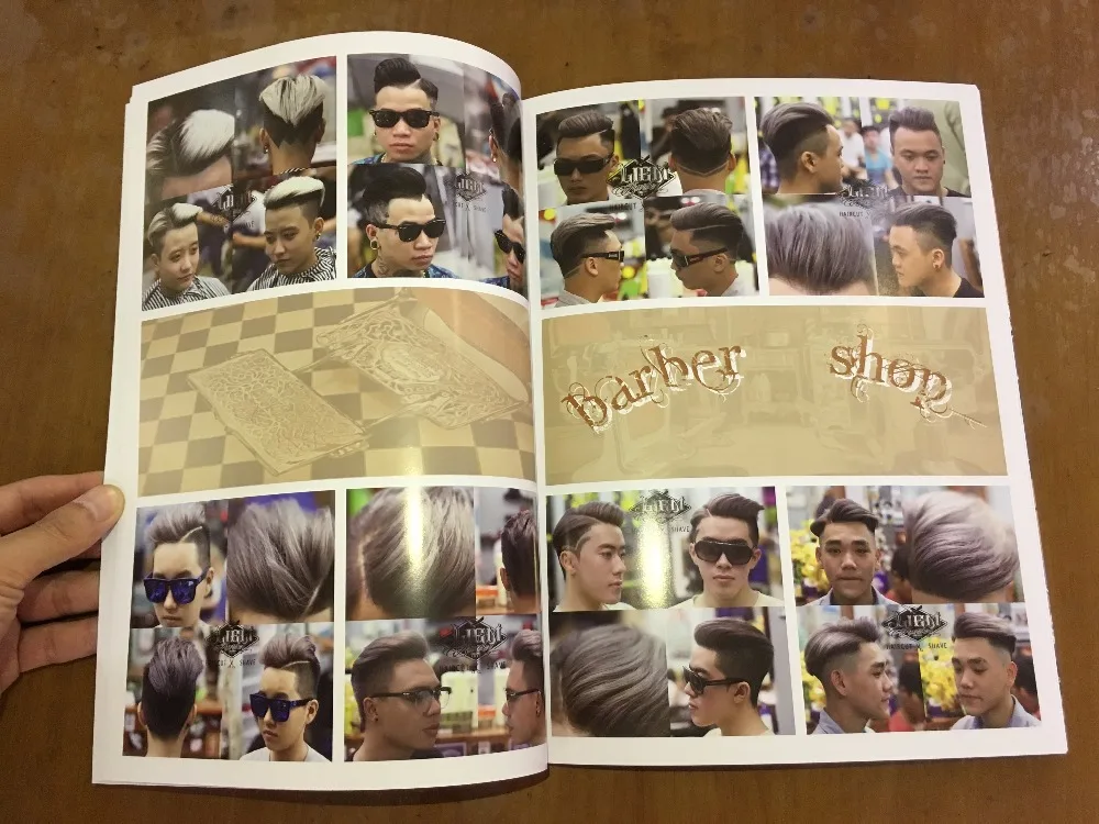 

New Arrivals Oil Slick and Carving Hairstyling Design Book 283 Types Hair Style Hairdressing Book