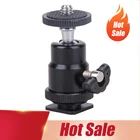 1 шт. для камеры штатив со светодиодный Ной лампой вспышка штатив кронштейн держатель крепление 14 Горячий башмак адаптер Колыбель шаровая Головка с замком горячая Распродажа Новинка