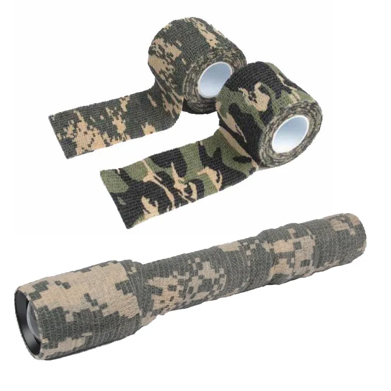 

Camouflage Bandage First Aid Kit Self-adhesive Cshesive Sports Body Gauze Vet Medical Tape Security Protection