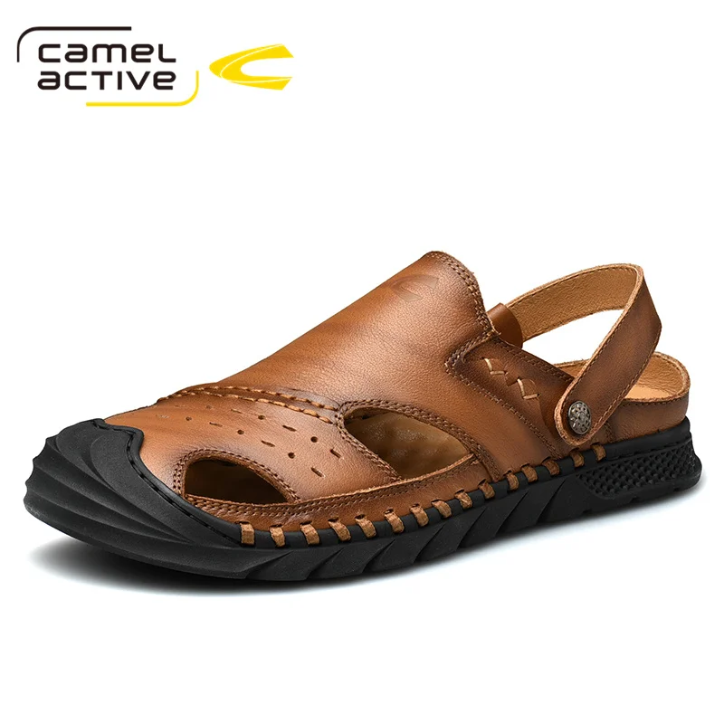Мужские кожаные сандалии Camel Active мягкие дышащие легсветильник пляжные