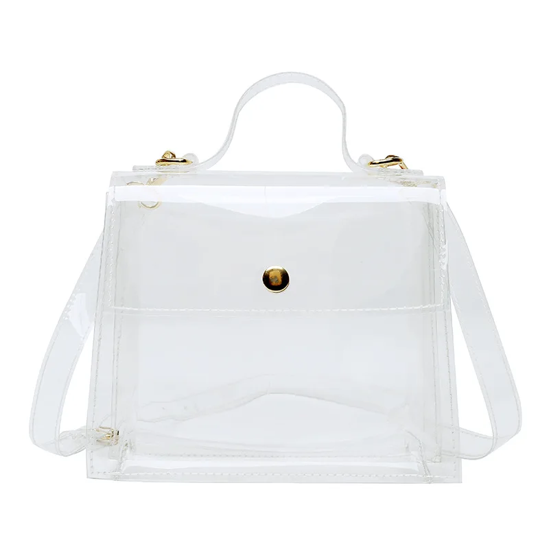 

women bag 2020 new fashion transparent PVC Flap Hasp soft shouldedr bag handbag pures and bags crossbody