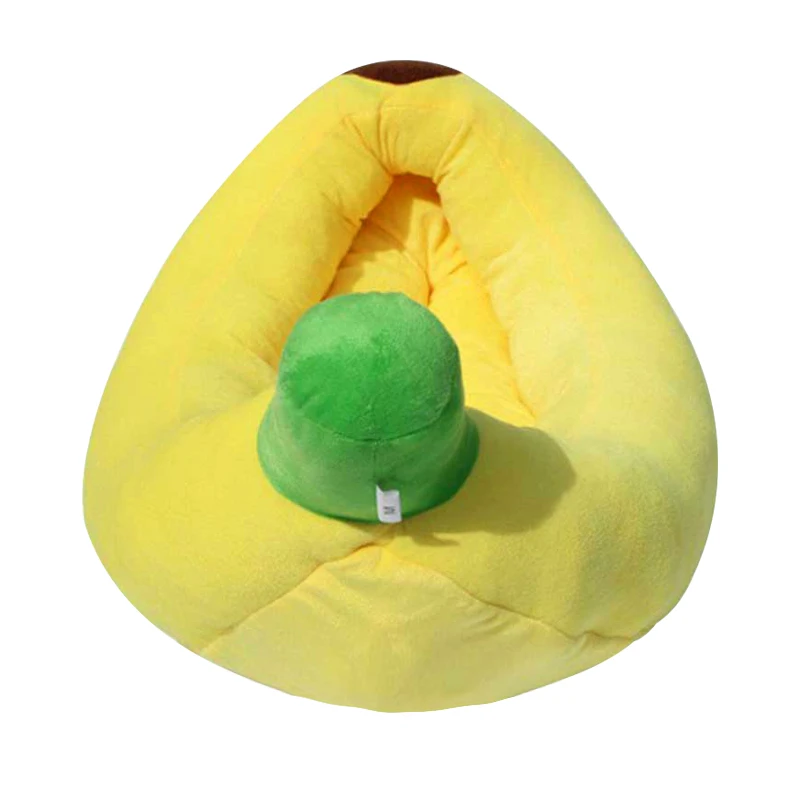 

Removable Washable Cartoon Banana Shape Pet Nest Warm and Soft Dog Bed Winter Sleeping Cat Sofa Cotton Mat for Medium Small Pet