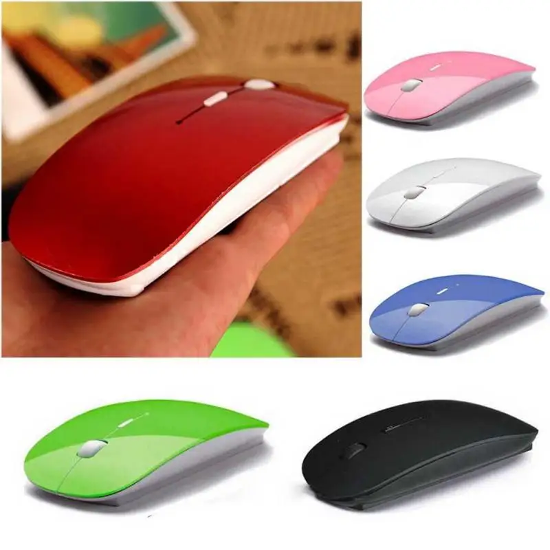 

Ultra Thin 2.4G Optical Wireless Mouse USB Receiver Air Mouse for Laptop Notebook