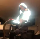 Осенняя Светоотражающая куртка для женщин harajuku с капюшоном хип-хоп Уличная Ночная блестящая молния с длинным рукавом Короткие куртки верхняя одежда