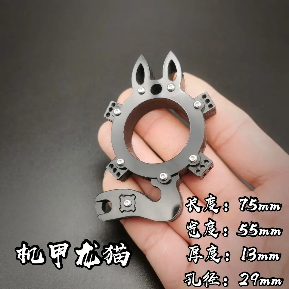 

Carbon Fiber EDC Tool Outdoor Finger Tools Double Headed Personal Safety Supplies for Women Men Emergency Window Broke Tool