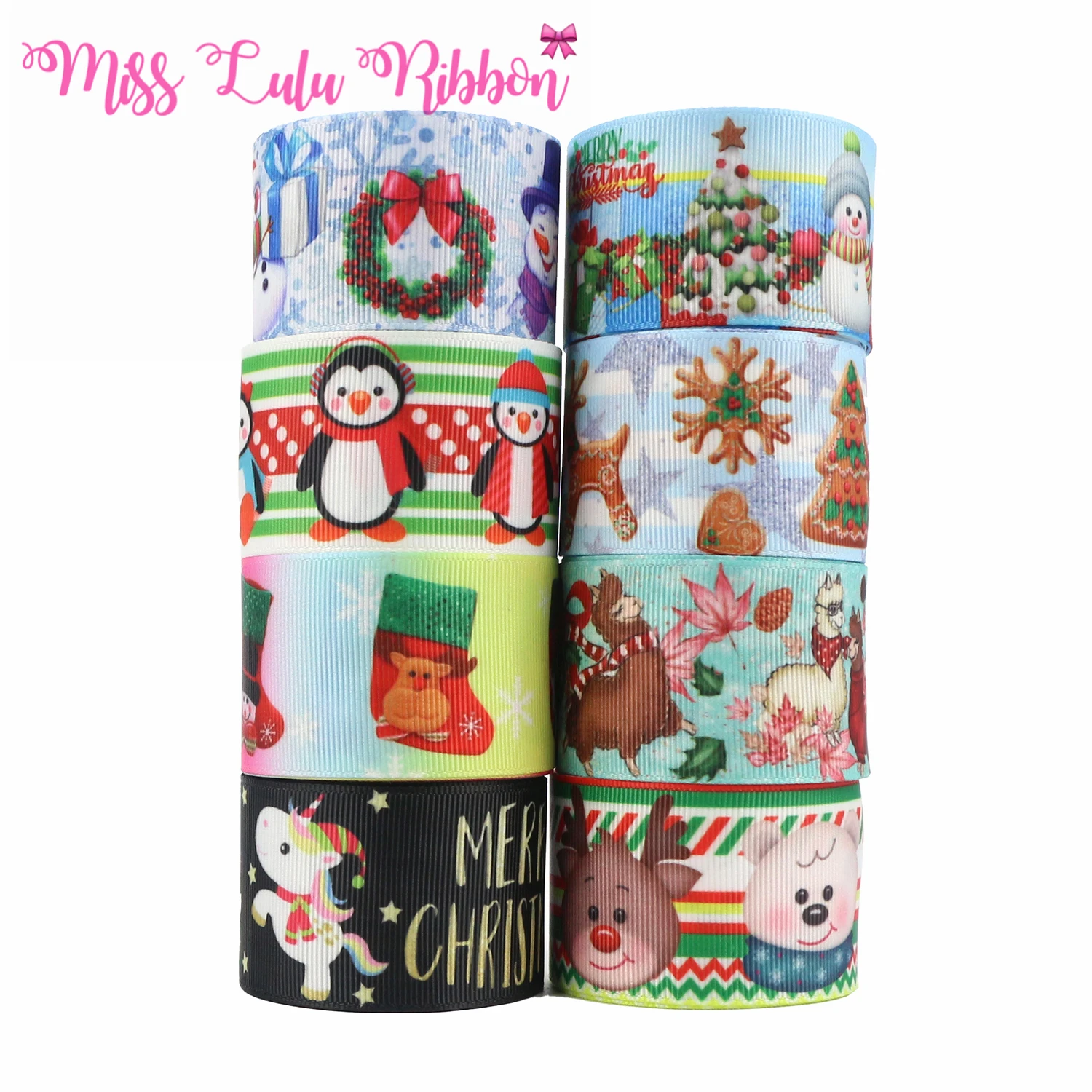 

16 мм-75 мм Рождественский Снеговик Рождественская елка снег носки с рисунками оленей мультяшная подарочная упаковка Rbbon DIY фестиваль 50 ярдов/...