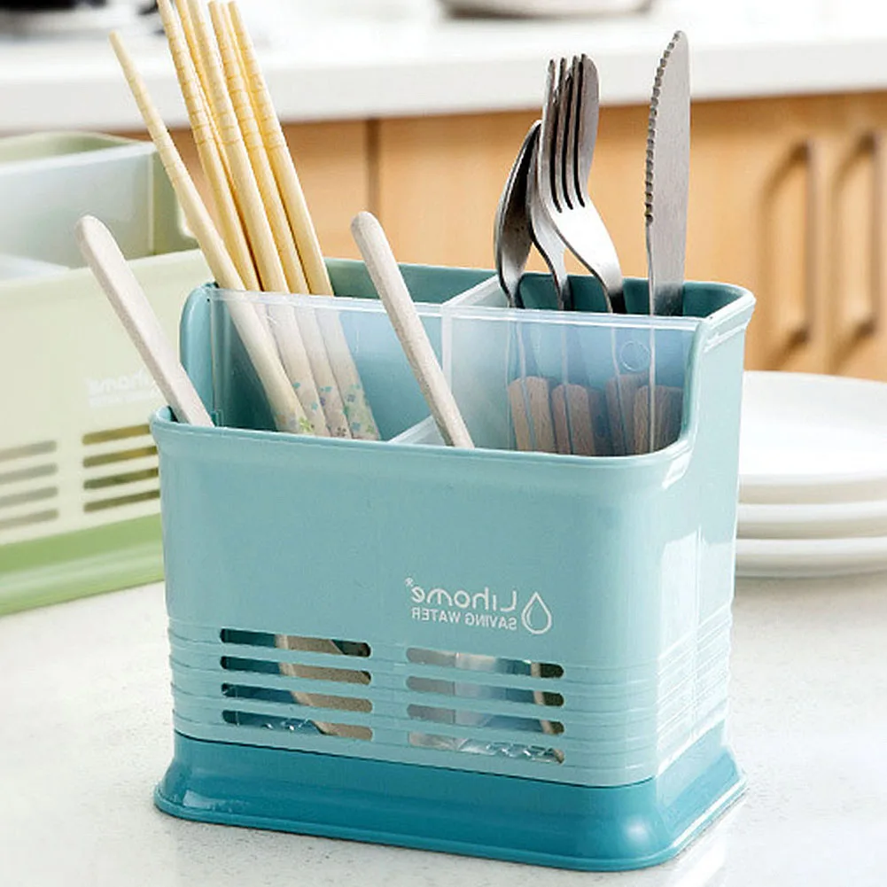 Многофункциональный держатель для посуды полка хранения ножей палочек сушилка