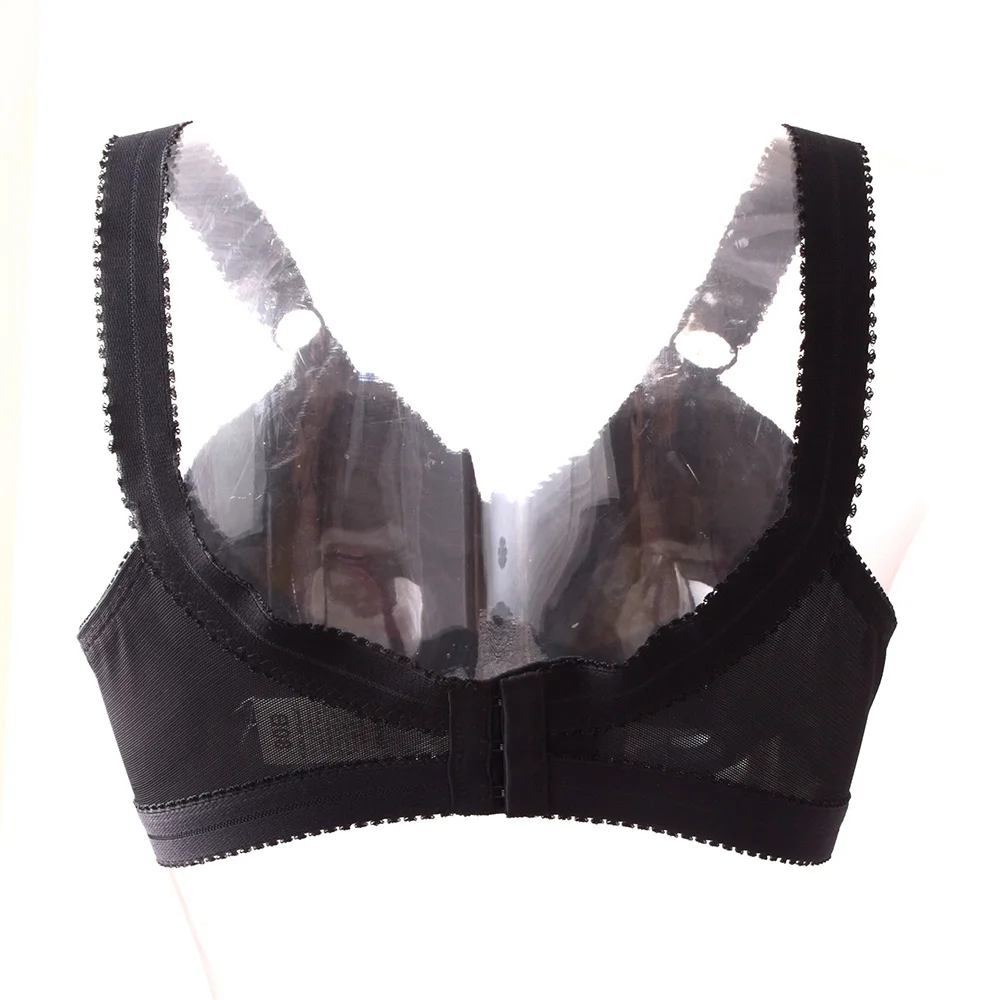 New Plus Size Women Bra Unlined Wide Shoulder Strap Lingerie Full Large Cup Wireless Female Underwear Tops Size 34-48