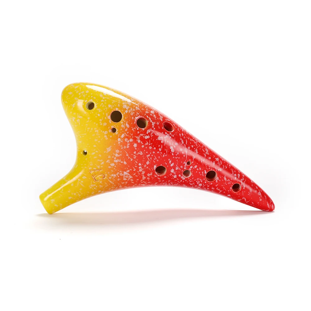 12 отверстий керамический музыкальный инструмент Ocarina Alto C в Звездном стиле со