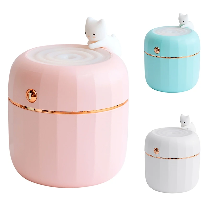 

Portable Cat Humidifier USB Mini Desktop with 350Ml Atomizer Cartoon Cute Pet Humidifier for Office