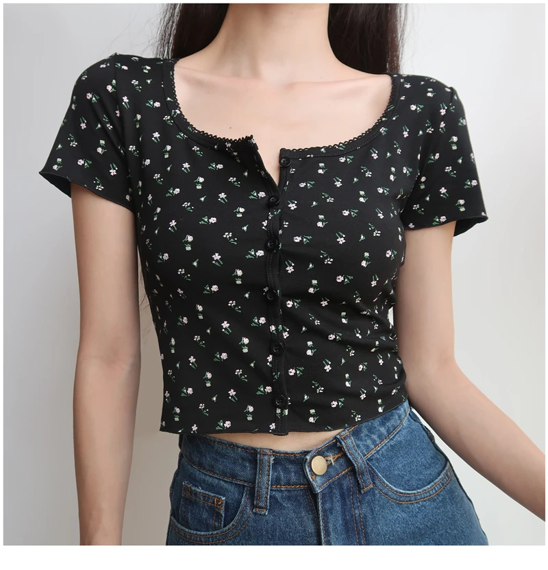 Прямая поставка Рубашка на пуговицах бренди Мел Топ Для женщин короткий рукав