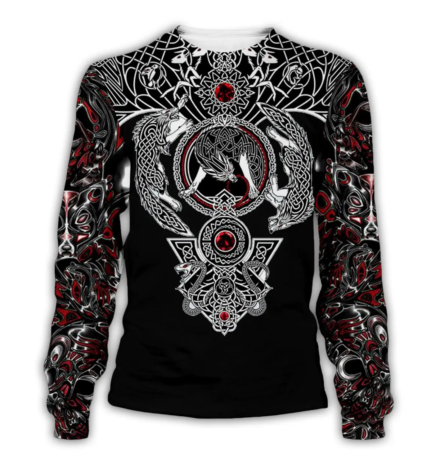 PLstar Cosmos Модные мужские толстовки Viking Tattoo 3D со всей печатью унисекс Толстовка Уличная Повседневная Толстовка с капюшоном Прямая поставка - Цвет: color as the picture