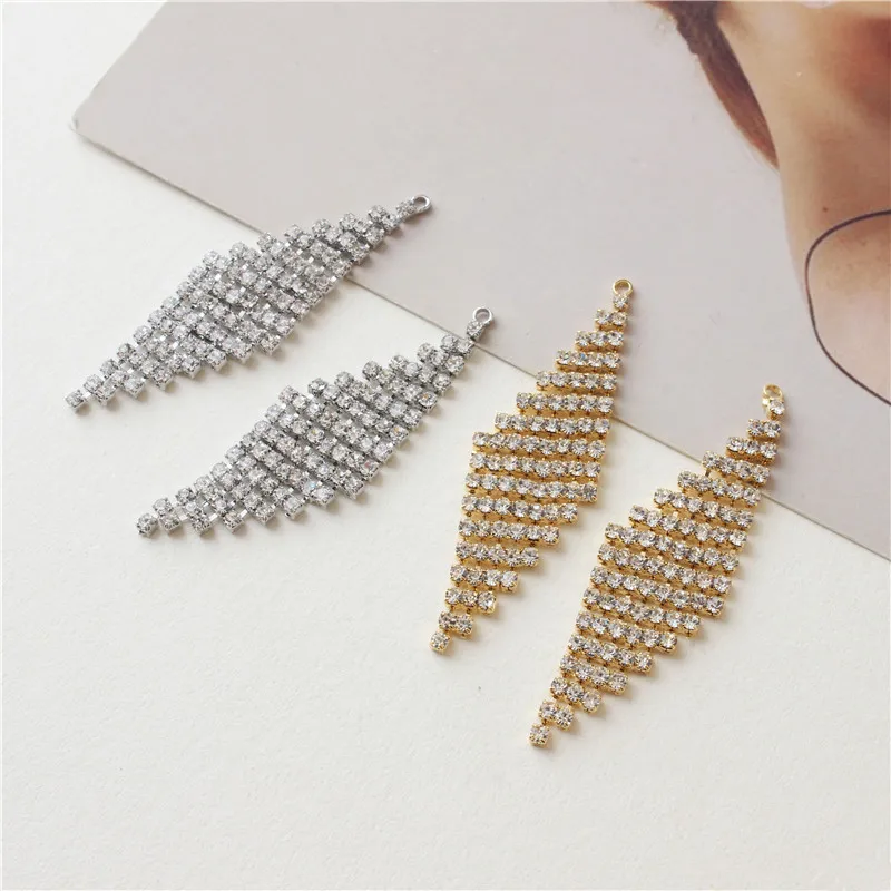

New style 20pcs/lot geometry Hollow out rhombus shape copper floating locket charms diy jewelry earring/garment accessory
