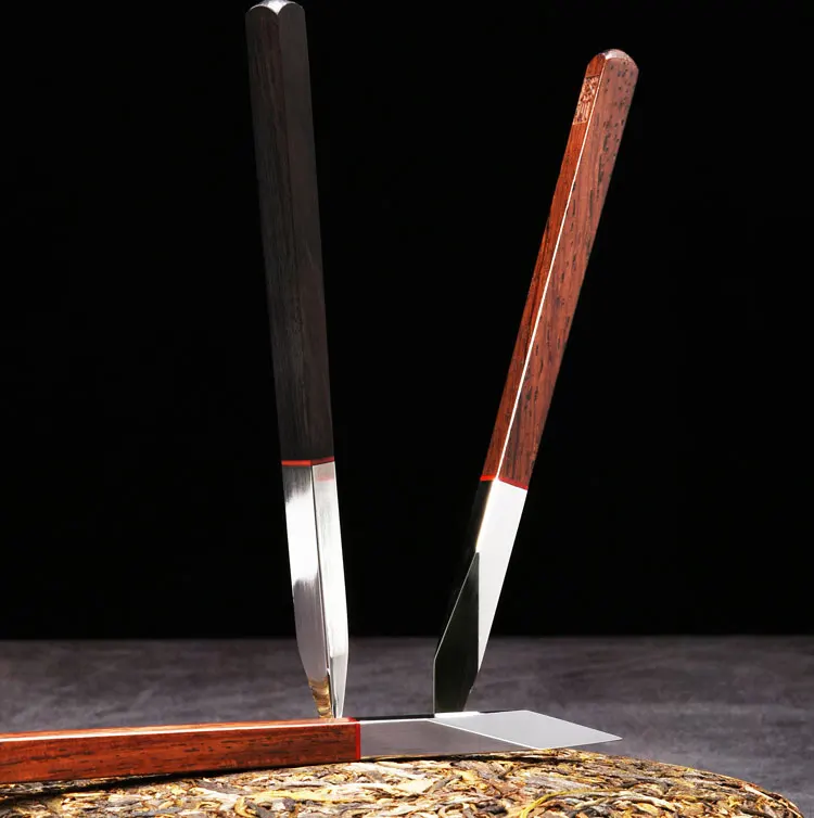 

Puer Tea Tools Tea Knife Solid Wood Art Stainless Steel Elegant Tea Needles Tea Cone Comida Coreana Teaware Accessories DI50CZ