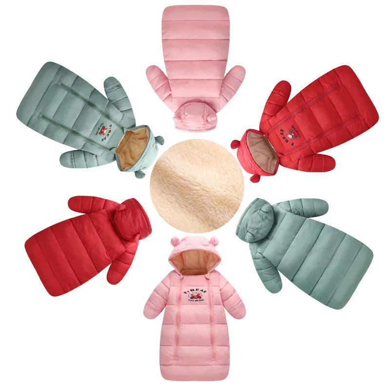 Детский спальный мешок зимний толстый теплый для новорожденных детский малышей