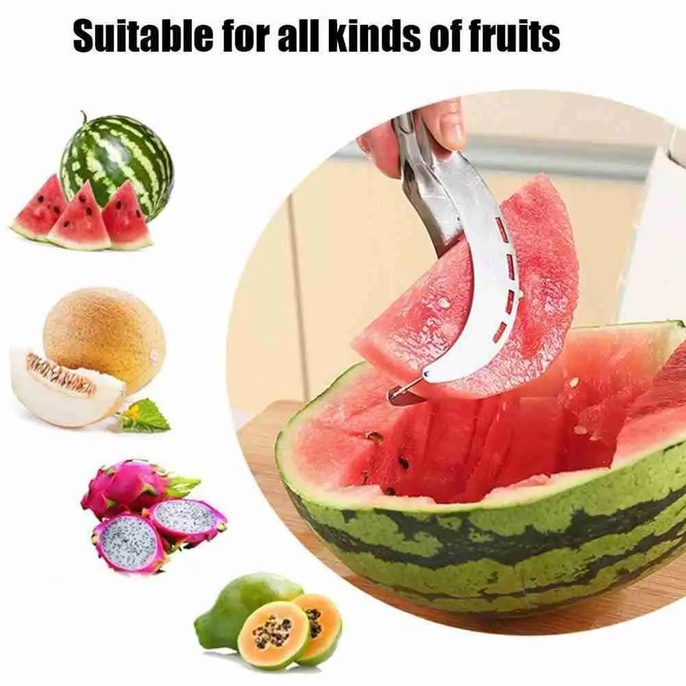 Оригинальный стальной нож для нарезки дыни фруктов оболочка кухонные аксессуары