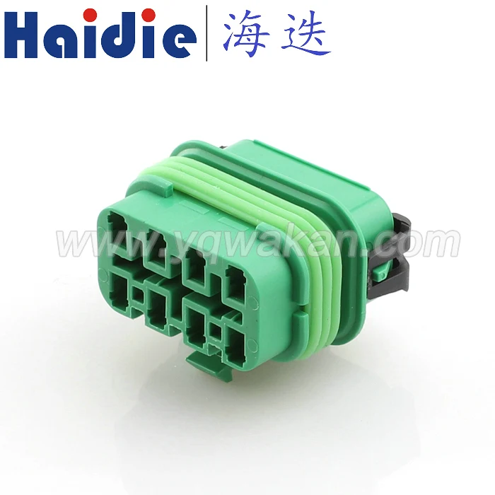 

Free shipping 2sets 8pin delphi auto plastic housing plug electric wiring harness cable waterproof connector