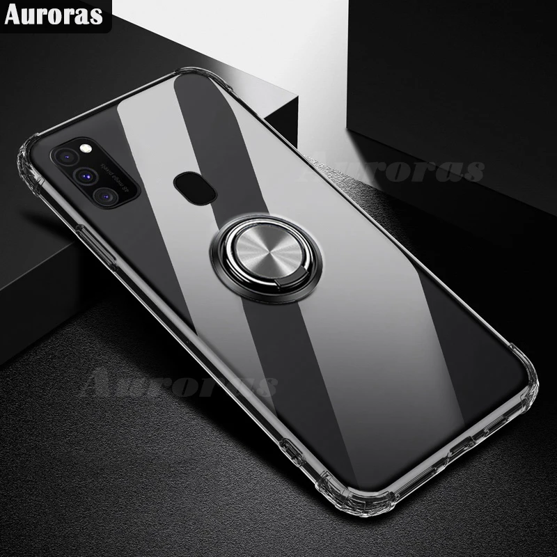 Чехол Auroras для Samsung M21 противоударный прозрачный чехол с воздушной подушкой
