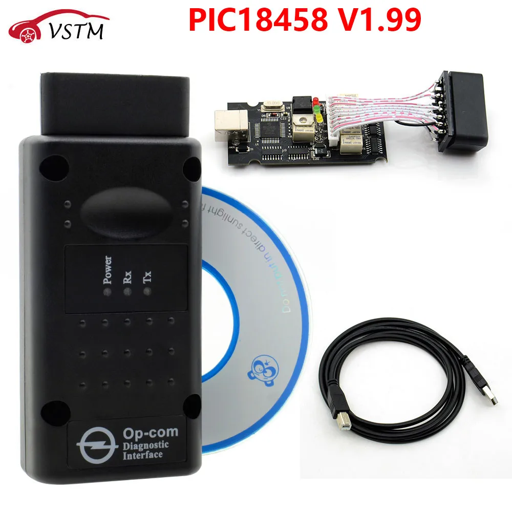 V1.99 OPCOM V1.95 Профессиональный диагностический инструмент для Opel OP COM с PIC18F458