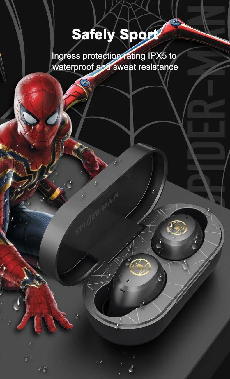 Оригинальные наушники вкладыши с сертификатом Marvel Железный человек