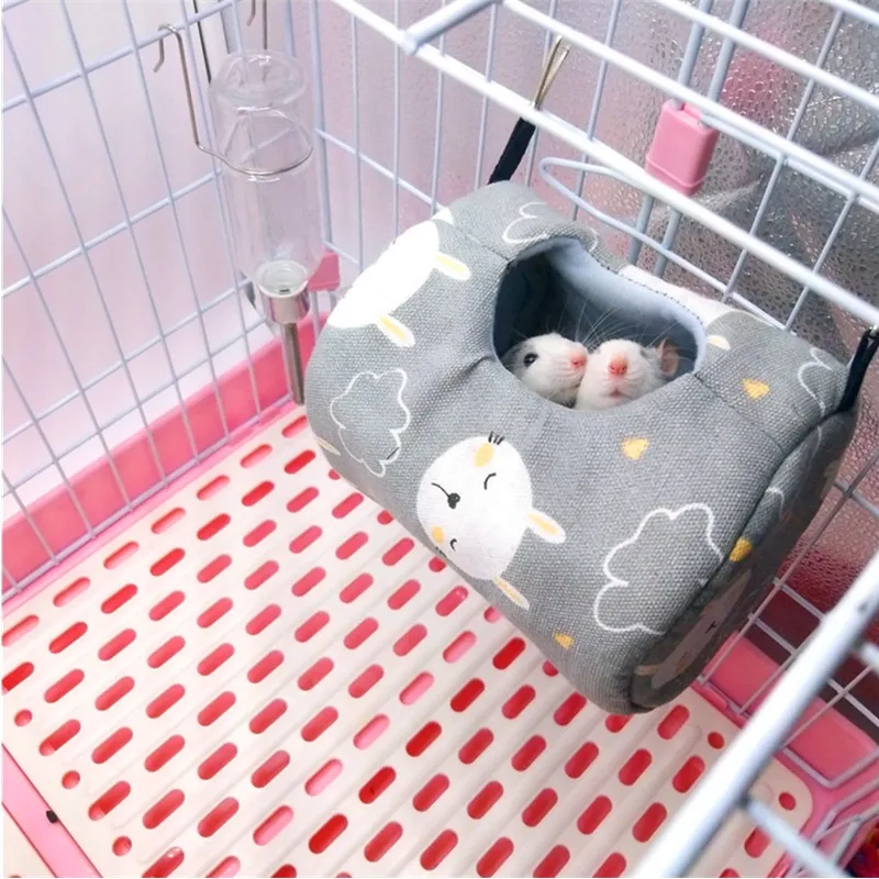 New Small Animal Hamster House Soft New BedChinchilla Cages Pets Hanging Warm Rodent Rabbit Rat Guinea Pig Product Accessories