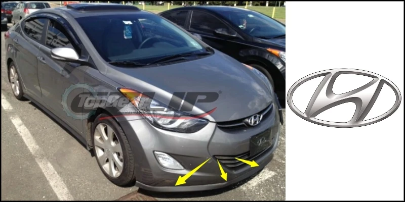 Для Hyundai i30 / Elantra GT бампер губа/передний спойлер дефлектор для TopGear друзья Тюнинг