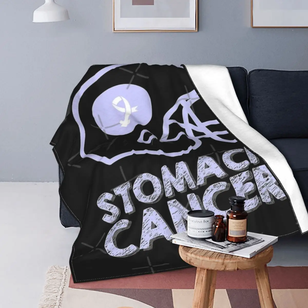 

Tackle-manta térmica a cuadros para niños, colcha para la cama, toalla de playa, contra el cáncer de estómago