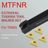 1pc mtfnr1616h16 external turning toolholder cnc lathe bar accessories machine 10pcs tnmg16 carbide inserts tool set