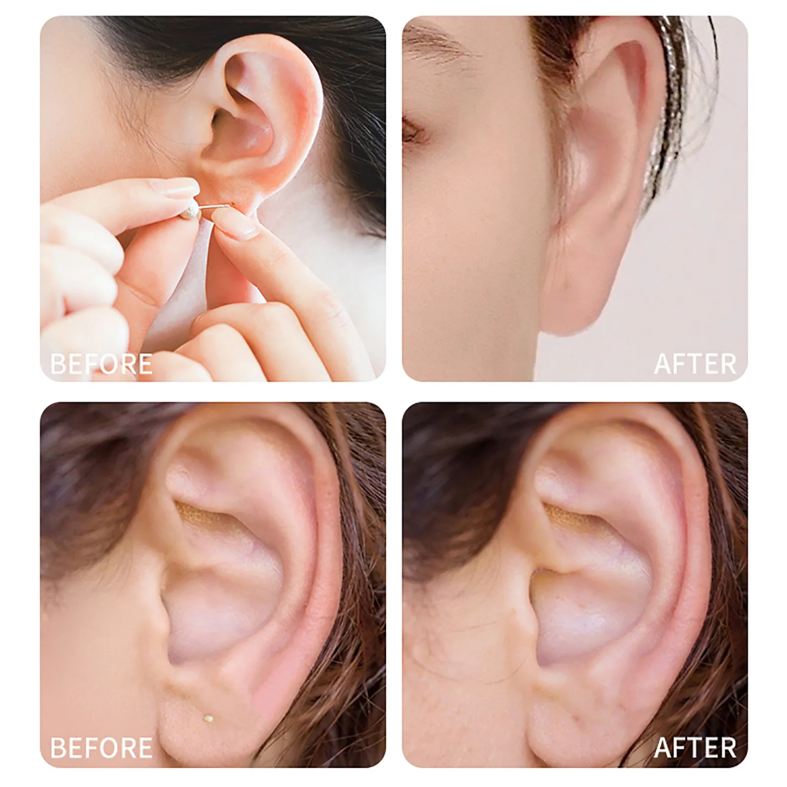 60PCs/Box Disposable Pierced Ear Cleaning Set Herbal Solution Dental Floss Hole Aftercare Tool Kit Earrings Cleaner |