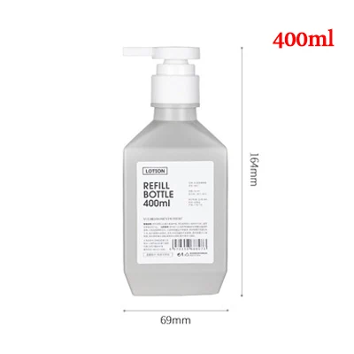 400ml grey Портативный мыло бутылка жидкое мыло для рук Пресс бутылка Ванная комната гель для душа шампунь лосьон контейнер для хранения - Цвет: 400ml grey